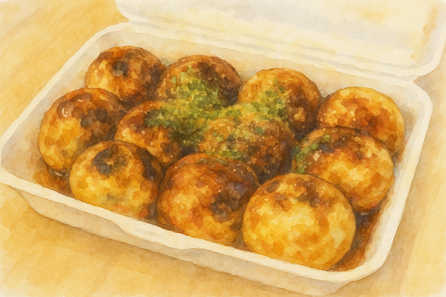 たこ焼きイラスト