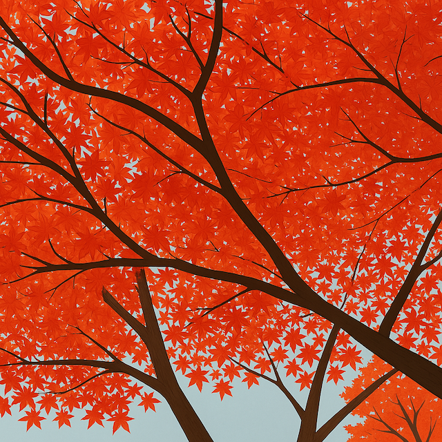 紅葉の木イラスト