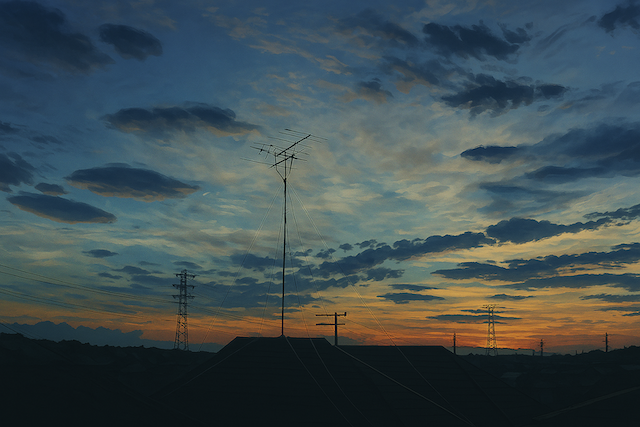 夕焼けイラスト