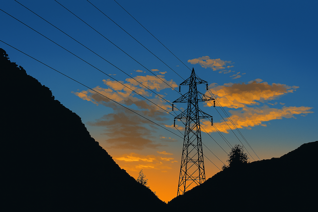 夕焼けイラスト