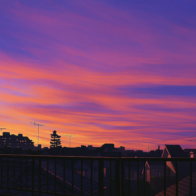 夕焼けイラスト