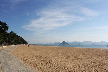 砂浜と島